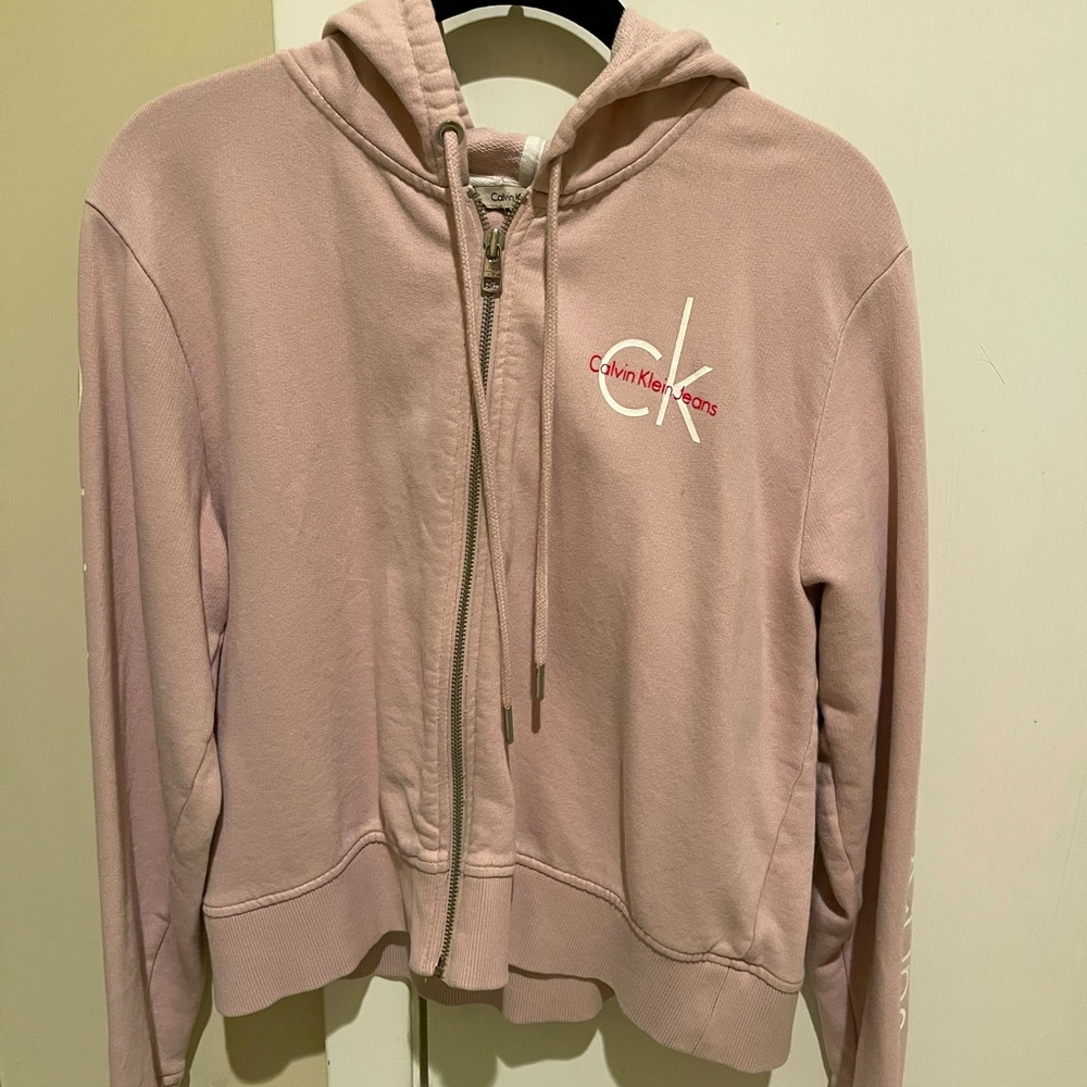Calvin Klein Pink Zip Up Jacket Small
